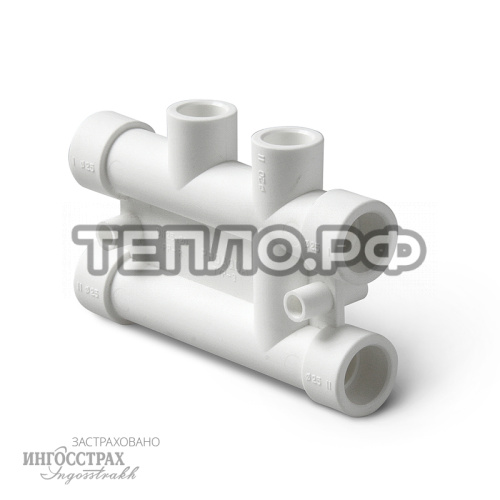 Распределительный блок для систем отопления Белый 25-20 PP-R PRO AQUA