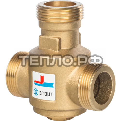 Термостатический смесительный клапан котловой STOUT 1.1/4" 60C