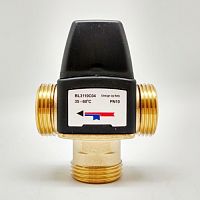 Термостатический смесительный клапан 20-55°С 1" TIM kvs 4.5