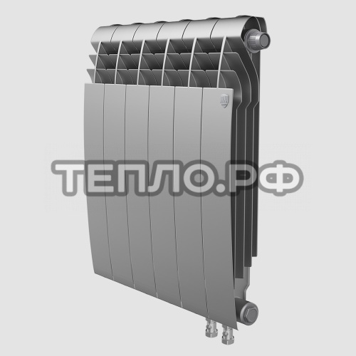 Радиатор биметал. ROYAL THERMO BiLiner 350 /Silver Satin VR -   8 секций
