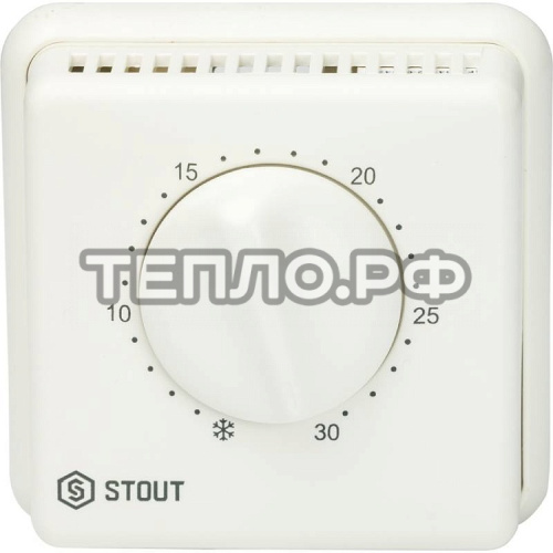 Термостат комнатный проводной TI-N с переключателем зима-лето и светодиодом