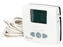 Термостат STOUT Электронный комнатный термостат WFHT-LCD. С выносным датчиком