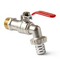 Кран со штуцером угл.  3/4" рычаг ASPIPE AS-KWR34
