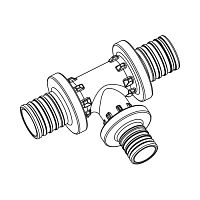 Тройник с уменьш.бок. прох. Rehau PX 32-16-32