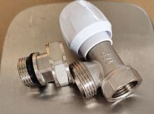 Кран угловой 1/2" ASPIPE радиаторный с антипротечкой 