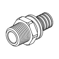 Переходник с нар.резьбой Rehau 50-R 1.1/2 (MX)