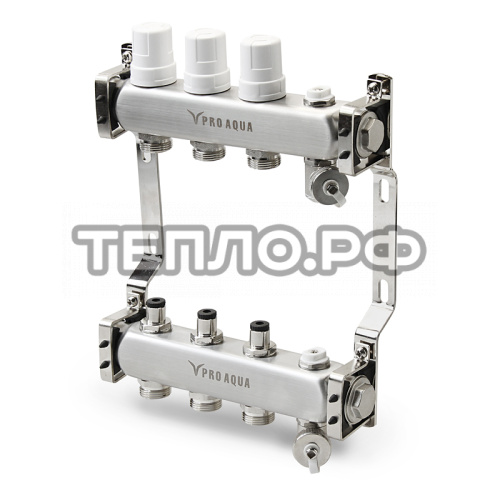 Коллекторная группа PRO AQUA 1"x3/4 EK  4 выхода