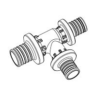 Тройник с уменьш.бок. и торц.прох. Rehau PX  25-20-20