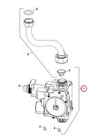 Газовый клапан WBN6000 U072 12/18/24/35 кВт GAZ2500 20/25/30/40