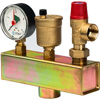 Группа безопасности 3 бар до  50 кВт ROMMER без теплоизоляции 