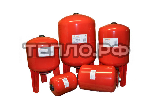 Расширительный бак на отопление   50 л. TAEN ETW V (цвет красный)