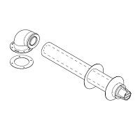 Горизонтальный комплект DN60/100, L=810