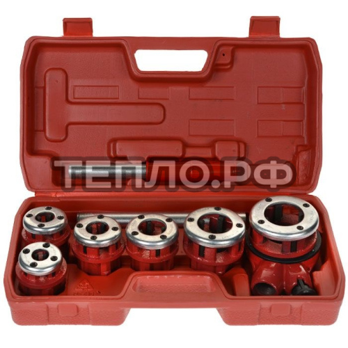 Набор для нарезания наружной резьбы (клуппы)  1/4"- 3/8"- 1/2"- 3/4"- 1"- 1.1/4"