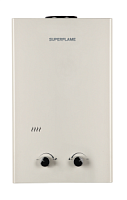 Superflame SF0120E белый Газовый проточный водонагреватель