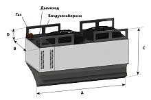 Тепловая завеса газовая Yahtec YAC-SP55 G20