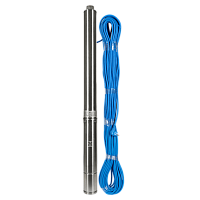 Насос скважинный Hmax= 63м Qmax=7,8м3/ч кабель 50м Aquario  ASP4E-50-90