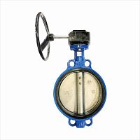 Ду150 Затвор чугунный межфланцевый с редуктором Reon тип RSV82 PN16