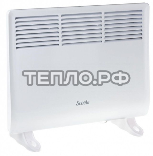 Конвектор 1,5 кВт "Scoole" SC HT CM4 WT X. образный ТЭН