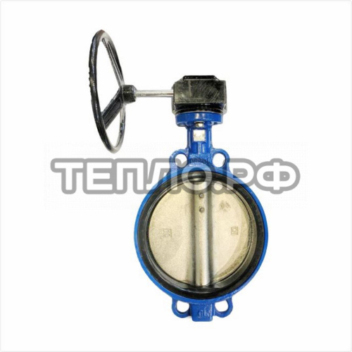 Ду150 Затвор чугунный межфланцевый с редуктором Reon тип RSV40 PN16