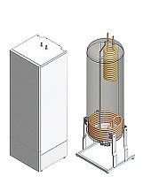 Бойлер Nibe Solar 300X с двумя змеевиками, клапанной группой и тэном 3 кВт