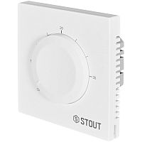 Термостат STOUT теплого пола 16А белый				