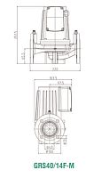 Циркуляционный насос PUMPMAN GRS40/14F-M(550Вт, Hmax-14м, Qmax-165л/мин, DN40. 220мм)