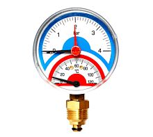 Термоманометр радиал. 0-6бар 80мм 1/2" ТМRA4 Watts 03.33.006