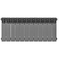 Радиатор биметаллический 350 STOUT TITAN VENTIL 350  12 секц. нижнее правое подкл. (графит RAL 7024)