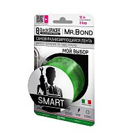 QS® Mr.Bond® SMART XL Лента универсальная для оперативного ремонта течи, 50мм*3м*0,5мм, зеленый