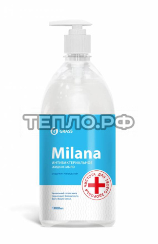 Жидкое крем-мыло MILANA Антибактериальное 1л с дозатором
