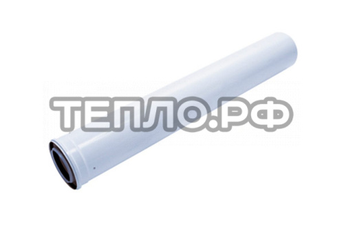Удлинительная труба, телескопическая, 0,5 - 0,8 м,  60/100 мм.