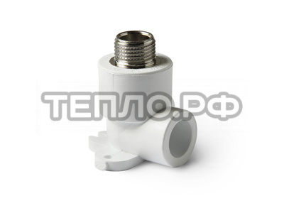 Угольник комб. с креп. (нар. рез.) 20-1/2 PP-R PRO AQUA