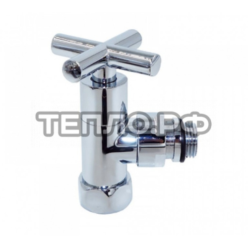 Кран для углового соединения 3/4"х1/2" (хром) вн.нар. квадрат фото 2