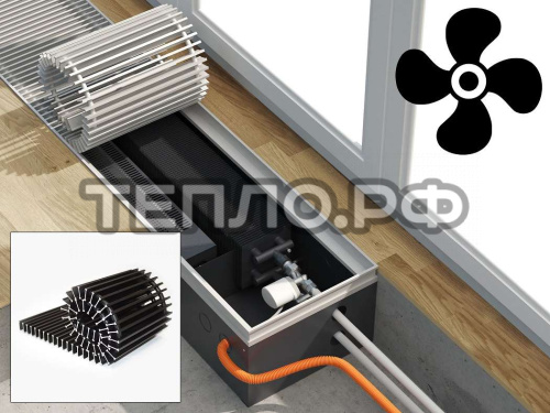 EVA KB.75.303.2250 внутрипольный конвектор с вентилятором