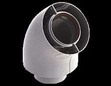 Угол коаксиальный 90 град 60/100 промежуточный Y-003,   Y-017