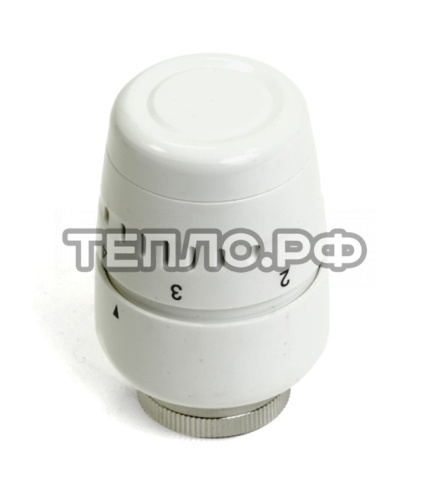 Головка термостатическая M30x1,5 TIM бeлый плacт. 0401