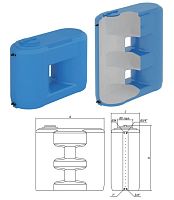 Бак для воды Combi 1500 сине-белый  с поплавком