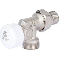 Клапан термостатический осевой, 1/2" х 3/4"ЕК STOUT