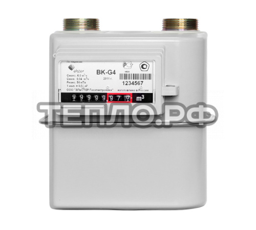 Газовый счетчик G  2,5 правый, 110мм, Эльстер BK-G2,5