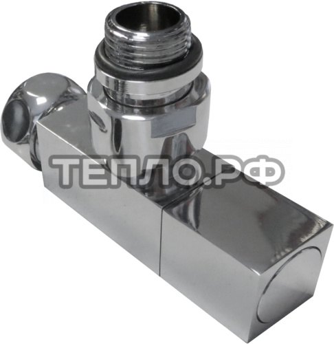 Кран для углового соединения 3/4"х1/2" (хром) вн.нар. квадрат