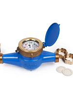 Счетчик воды Ду 15 (1/2") L=160 GROEN WRC мокроход  с присоед. без имп. Счетчик воды Ду 15 (1/2") L=160 GROEN WRC мокроход  с присоед. без имп.